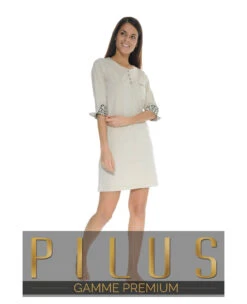 CHEMISE DE NUIT BLANC ODALIE