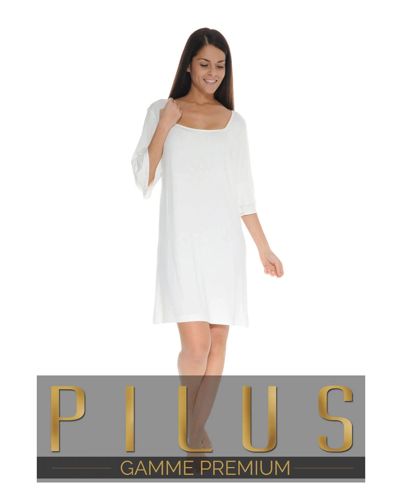 CHEMISE DE NUIT BLANC ORMELIA
