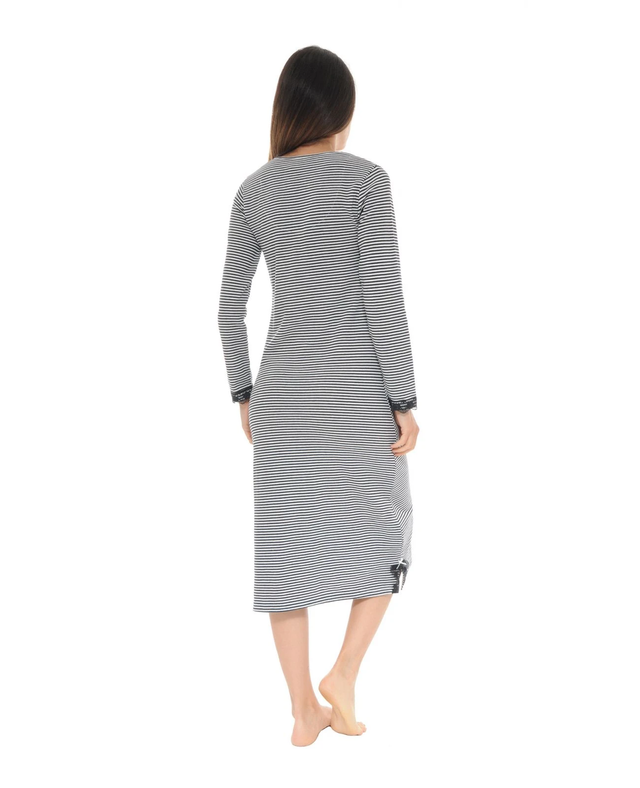 CHEMISE DE NUIT NOIR ROSIE – Image 2