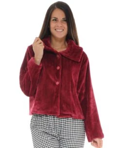 GILET MAILLE ROSE REBELLE