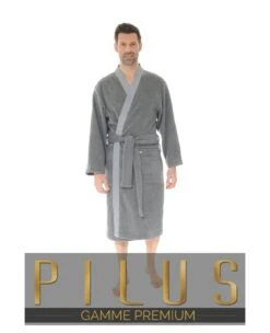 KIMONO LONG GRIS UBALDIN