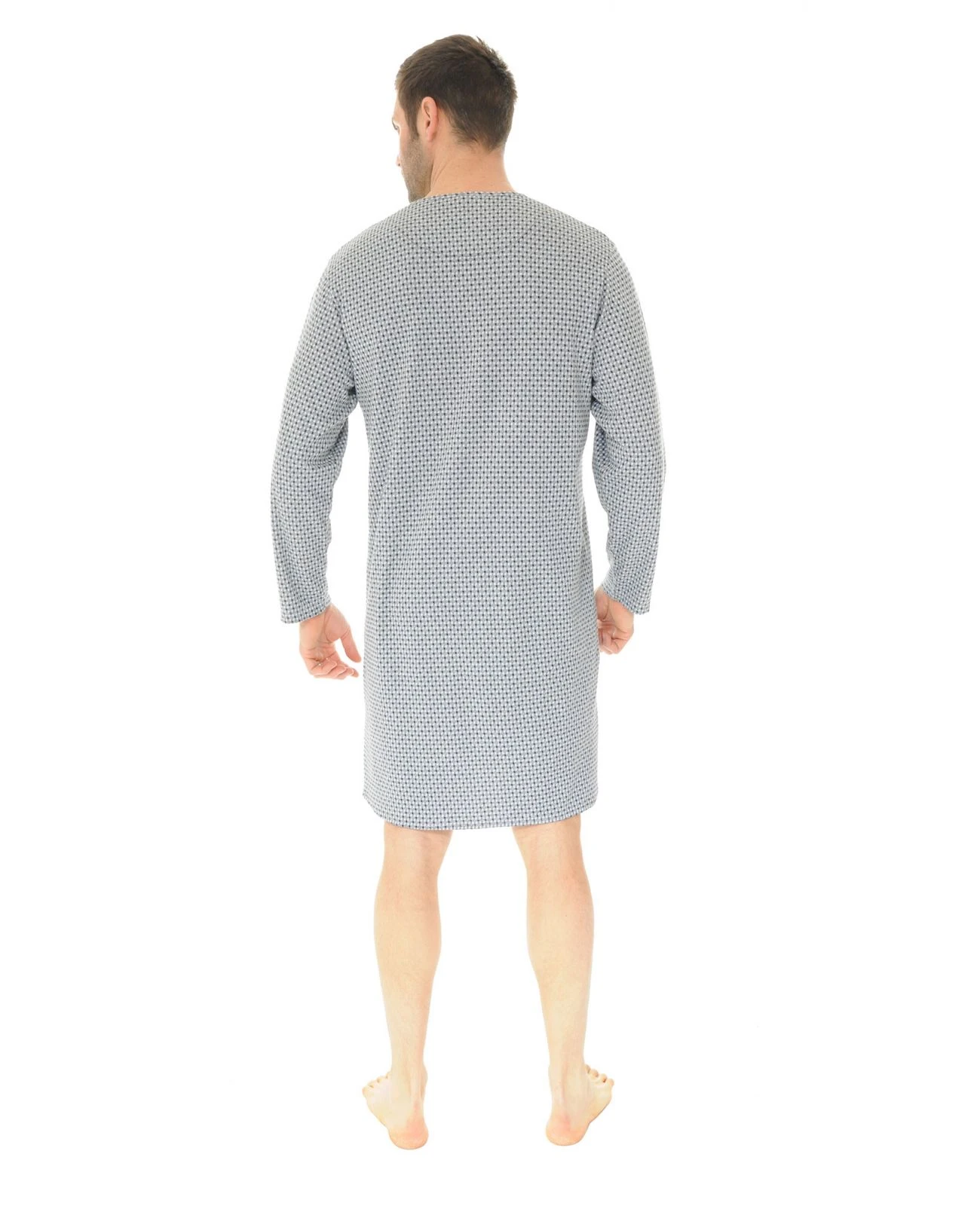 CHEMISE DE NUIT GRIS SHAWN – Image 2