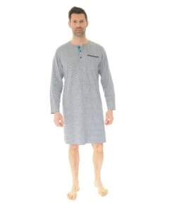 CHEMISE DE NUIT GRIS SHAWN