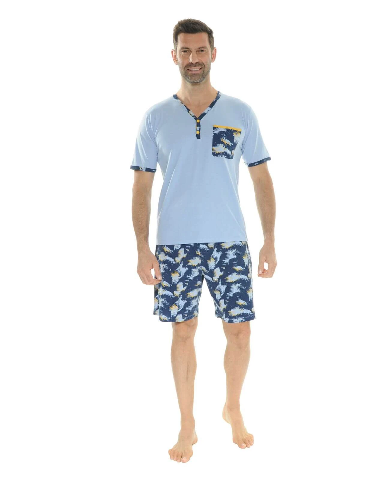 PYJAMA COURT BLEU NIL