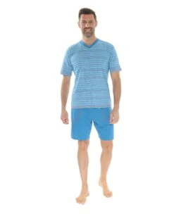 PYJAMA COURT BLEU NATAN