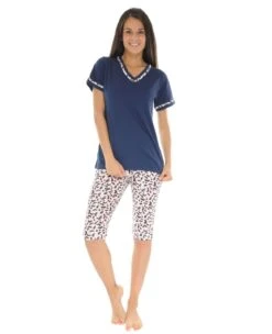 PYJAMA COURT BLEU VALIA