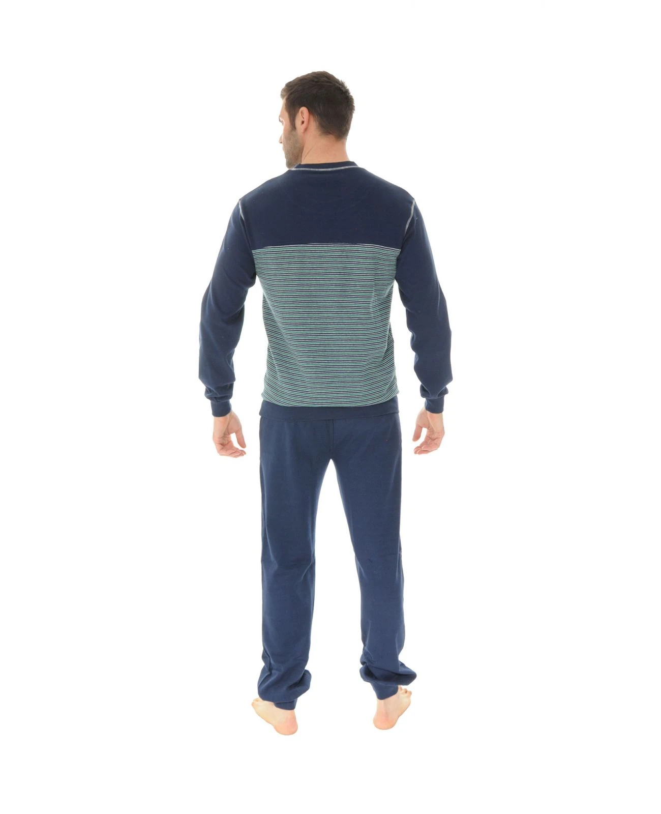 PYJAMA LONG JOGGING BLEU SAHEL – Image 2