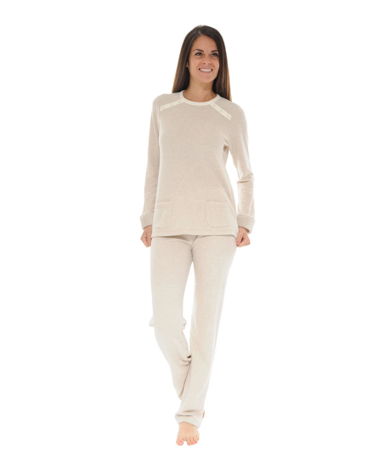 PYJAMA LONG BEIGE RAFAELA