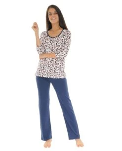PYJAMA LONG BLANC VALIA