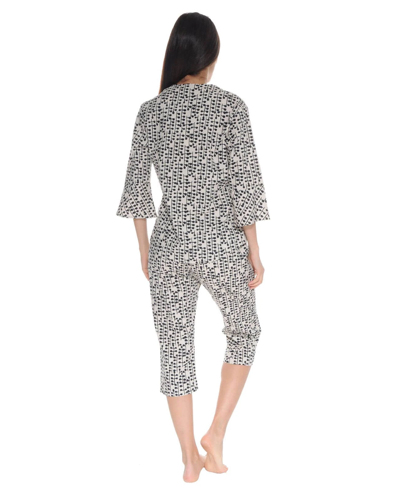 PYJAMA BOUTONNE BLANC ODALIE – Image 2