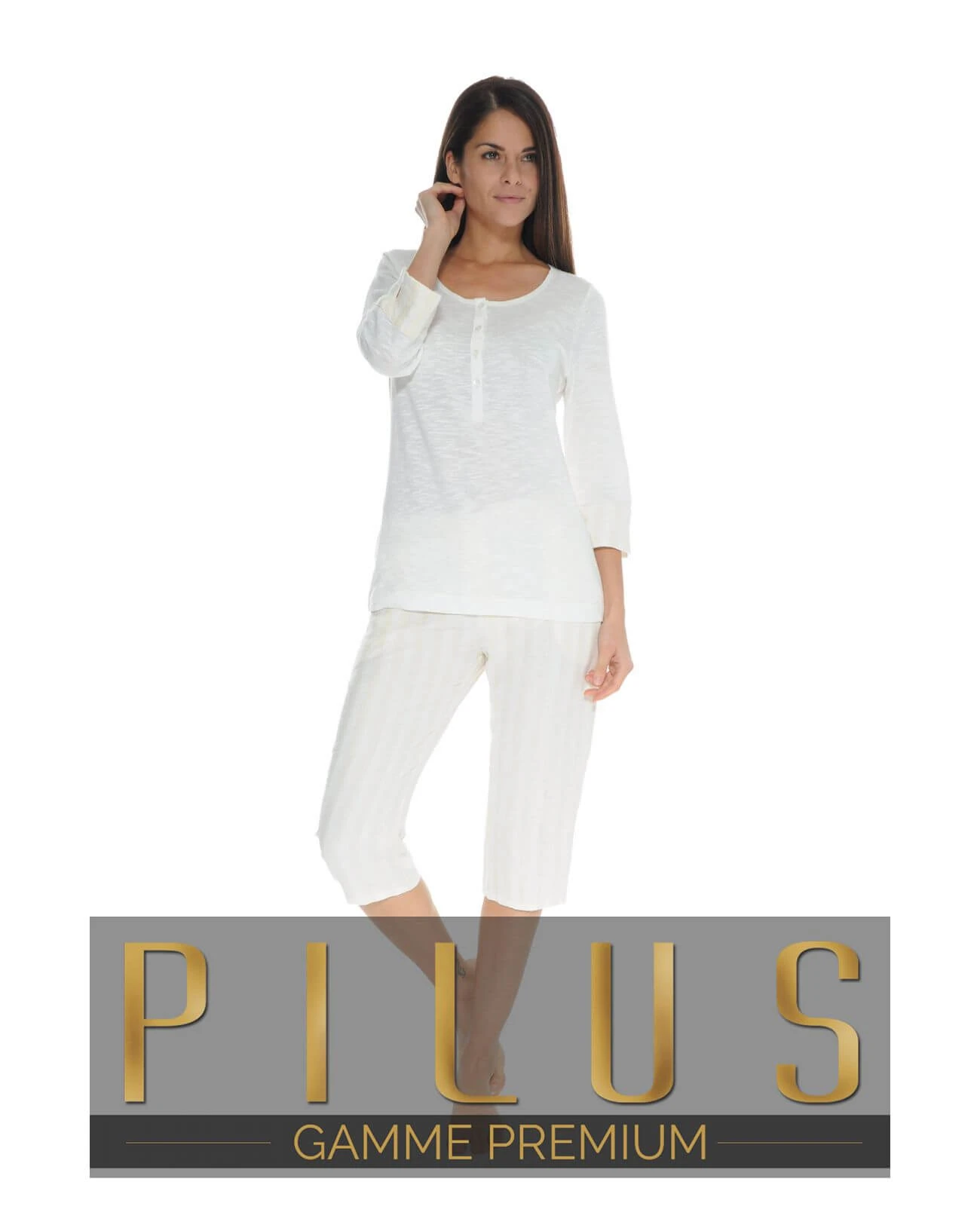 PYJAMA COURT BLANC ORLEANE