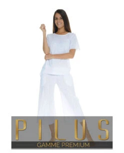 PYJAMA COURT BLANC OSCARINE