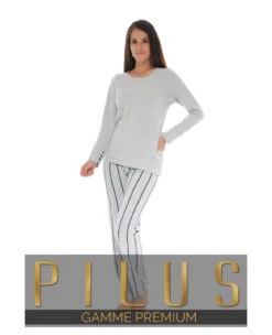 PYJAMA LONG GRIS TIFAINE