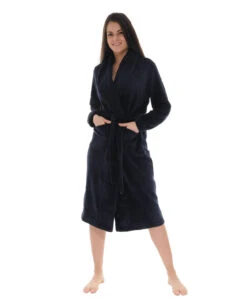 ROBE DE CHAMBRE BLEU JACINTHE