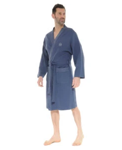 ROBE DE CHAMBRE BLEU WALBERT